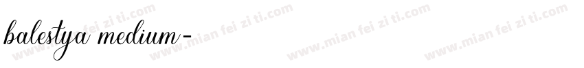 balestya medium字体转换